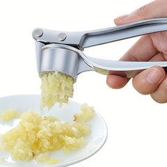1 Piece Metal Garlic Press, Manual Ginger Crusher, Multi-Functional Kitchen Tool