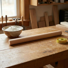 10pcs Rolling Pin Wooden Dough Roller 10.61 In | Smooth non-stick surface, for dumplings, pastry, pizza
