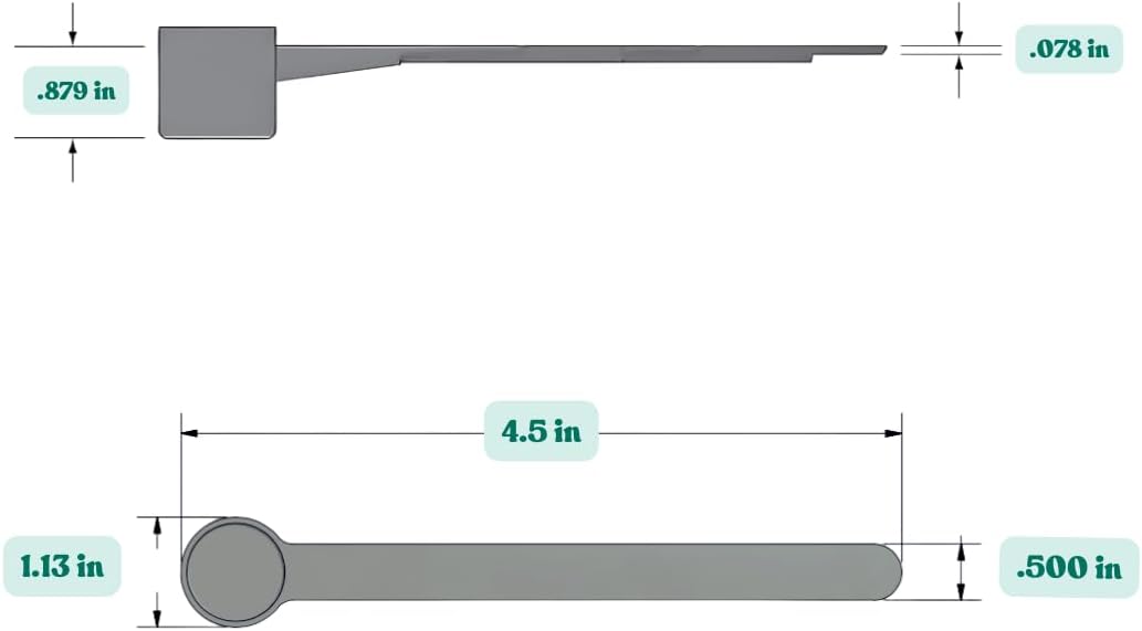 1 Teaspoon (1/3 Tablespoon | 5 mL) Long Handle Plastic Measuring Spoon for Coffee, Protein Powder, Pet Food, Spices, Grains, Dry Goods – Food-Grade BPA-Free (Pack of 25) - Colors B