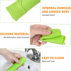 10er Pack Garlic Peelers Tube Rollers Peel Remover,Garlic Peeler Silicone Garlic Peel Remover Roller, Garlic Roller Peeling Tube Tool for Useful Kitchen Tools (Green)