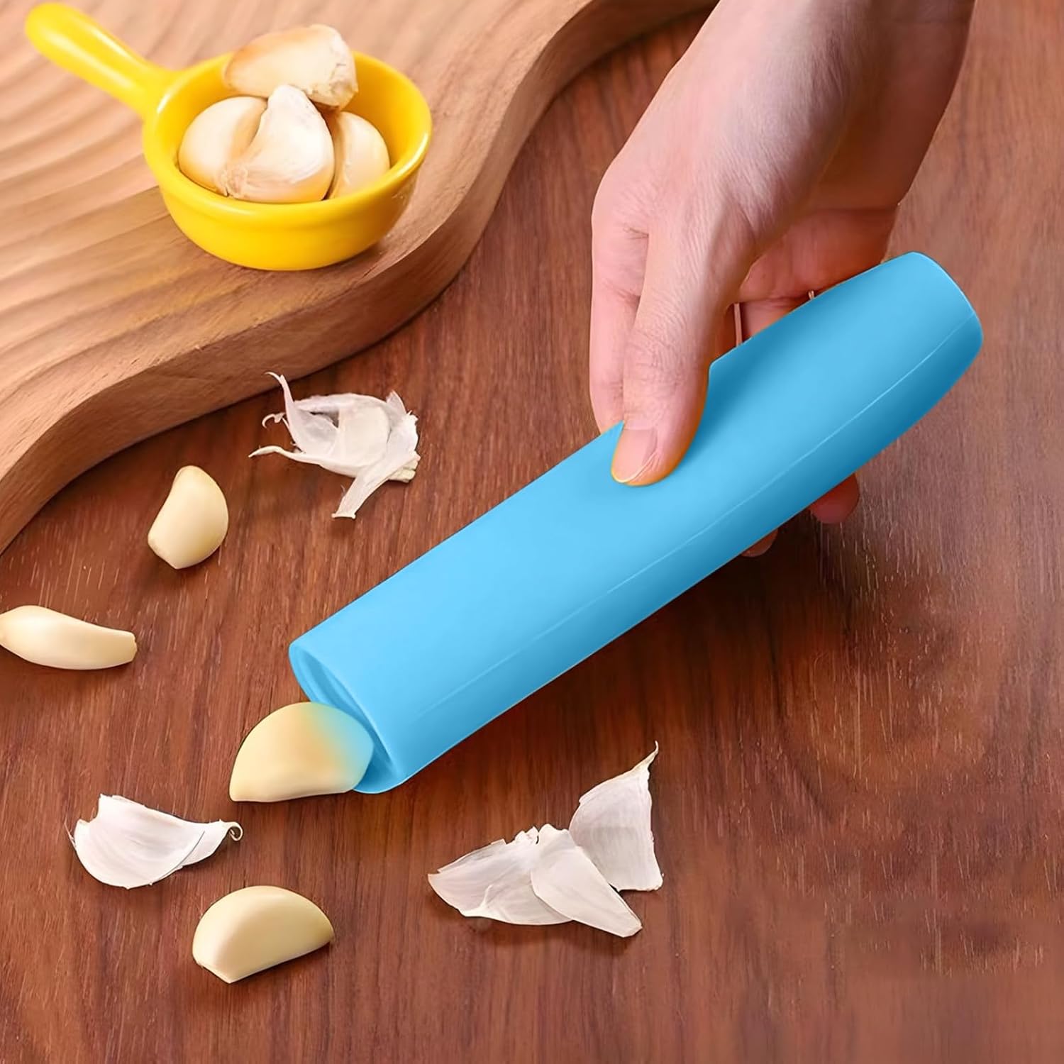 10er Pack Garlic Peelers Tube Rollers Peel Remover,Garlic Peeler Silicone Garlic Peel Remover Roller, Garlic Roller Peeling Tube Tool for Useful Kitchen Tools (Green)