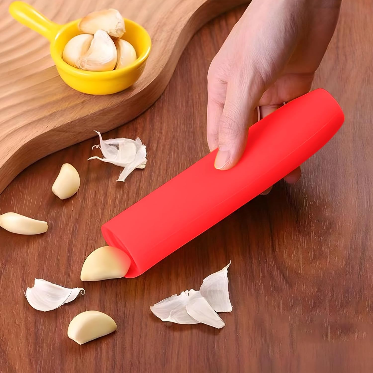 10er Pack Garlic Peelers Tube Rollers Peel Remover,Garlic Peeler Silicone Garlic Peel Remover Roller, Garlic Roller Peeling Tube Tool for Useful Kitchen Tools (Green)