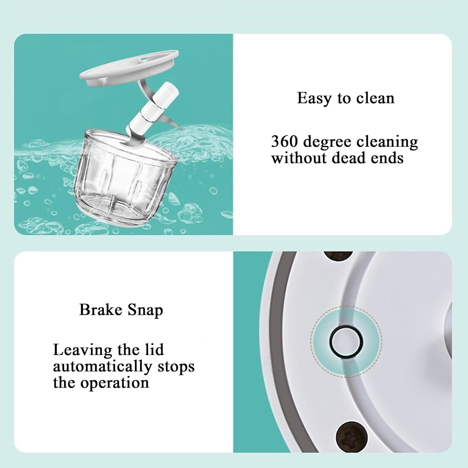 1.5 CUP Garlic Chopper,Electric Mini Food Processor,Portable Veggie Chopper | 350 ML Garlic Grinder Masher Onion Chopper, Blender to Vegetable, Kitchen Utensils for Ginger, Chili, Fruit, Meat, Spices