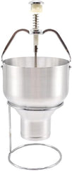 1 Pack Pancake Batter Dispenser with Stand, 88 Ounce Heavy Gauge 10GA Aluminum Body, Precise Portion Control Dial Setting for Pancakes Cupcakes Crepes Donuts Biscuits Muffins